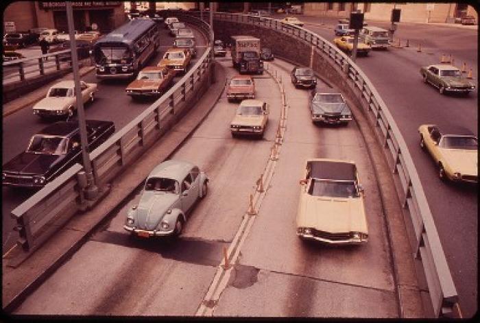 Manhattan Side of the Brooklyn-Battery Tunnel in May 1973