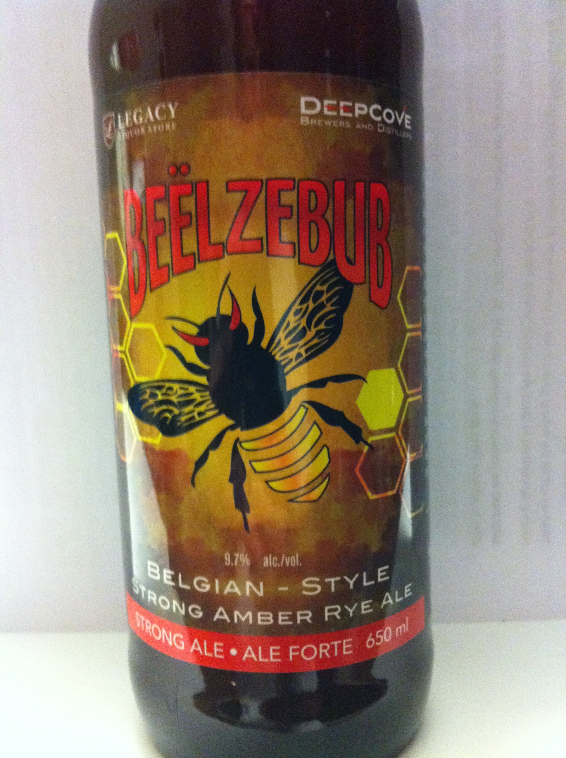 'Beëlzebub' Belgian-style Strong Amber Rye Ale.