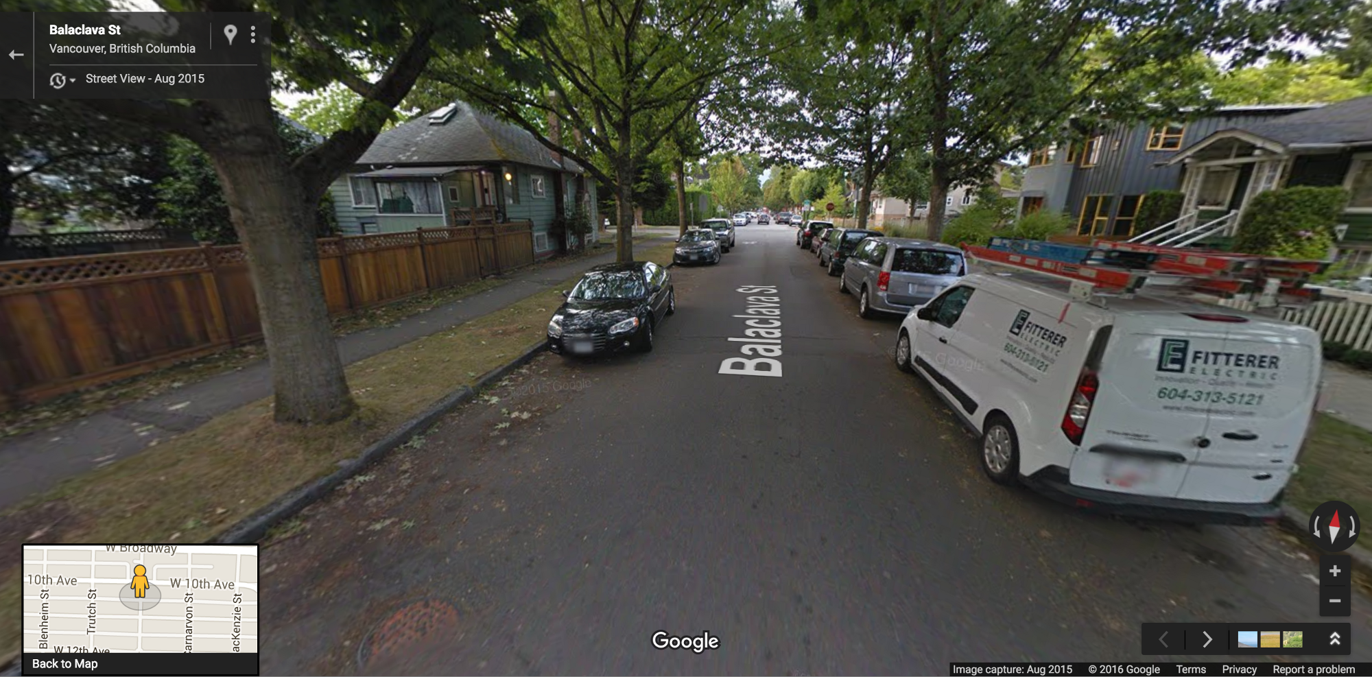 A residental street in Vancouver