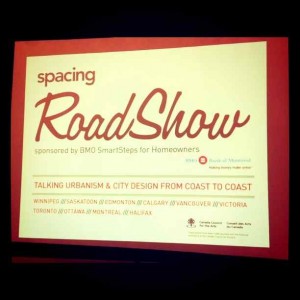 Title Slide from Spacing Road Show presentation in Vancouver