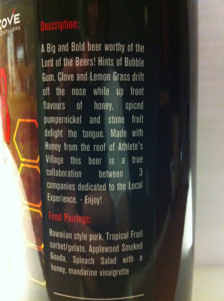 Beëlzebub Belgian-style Strong Amber Rye Ale Description
